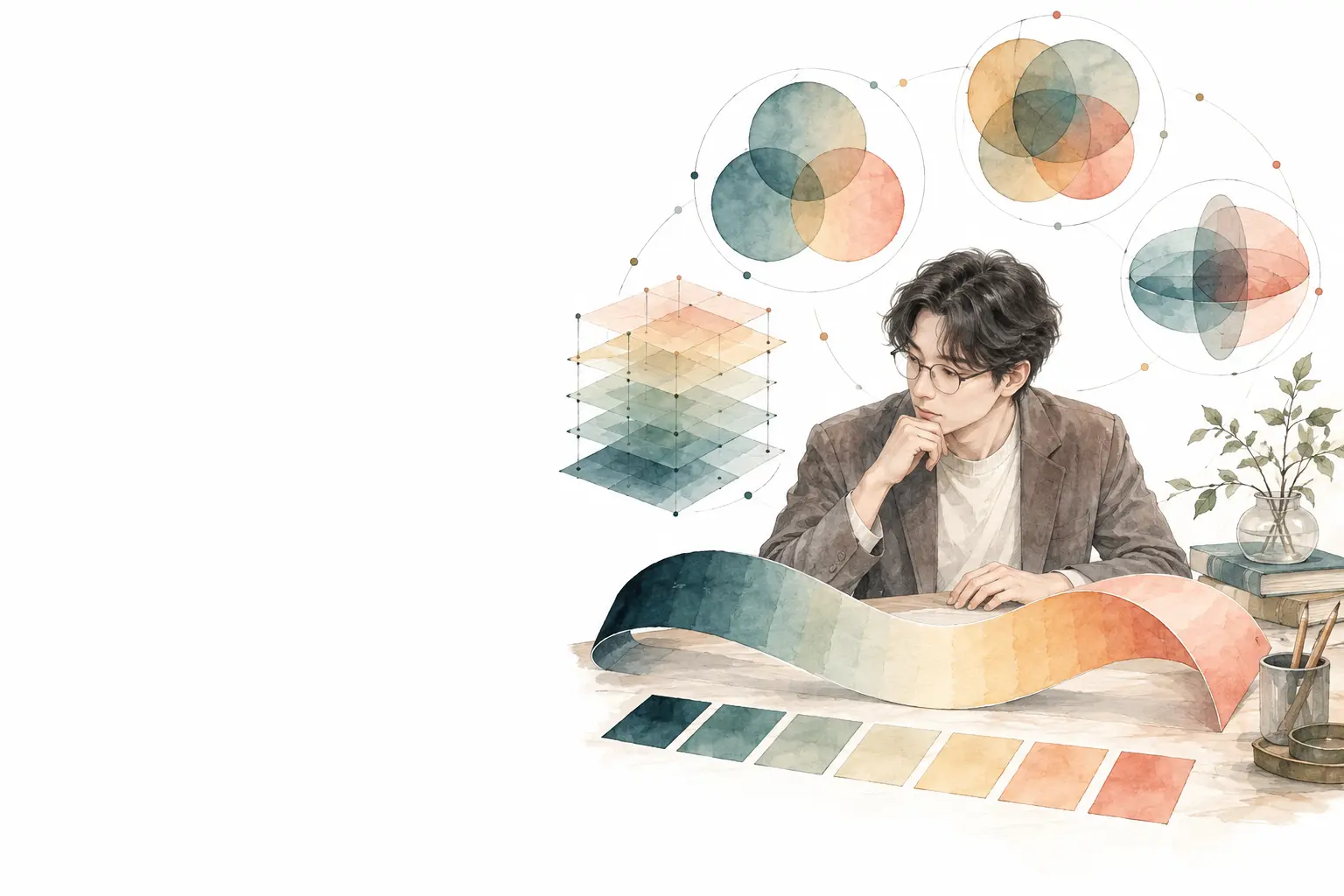 0에서 1 사이 눈금의 두 값을 서로 다른 t-노름 계산기에 넣어 결론을 비교하는 체코 연구자의 제목 삽화